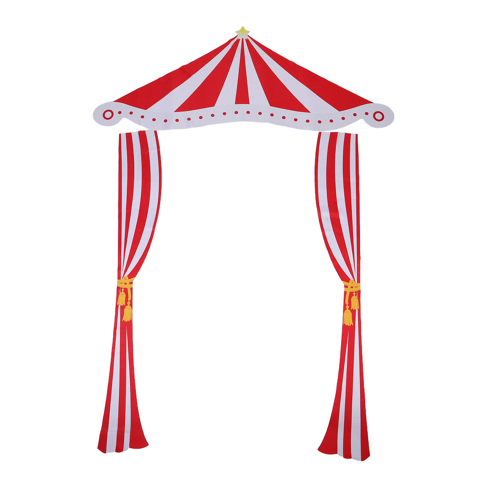 Decor Lighting The Parade - Carnival Decor Backdrop Red and White