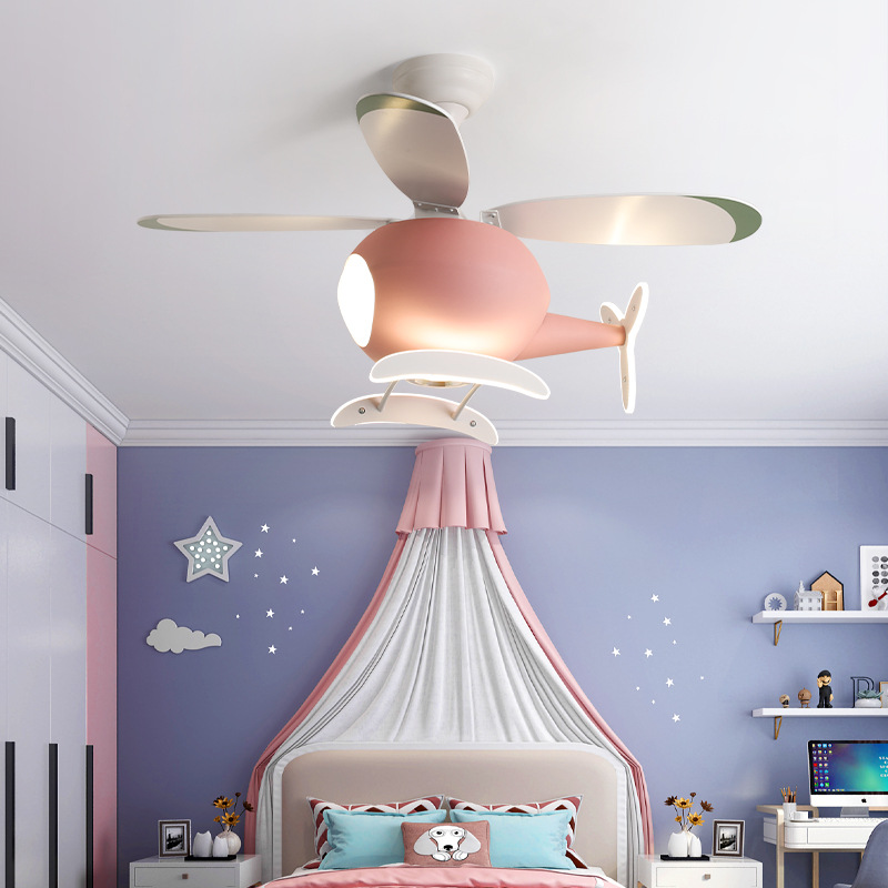Lightings Decoration - Modern Creative Cartoon Plane Fan Light