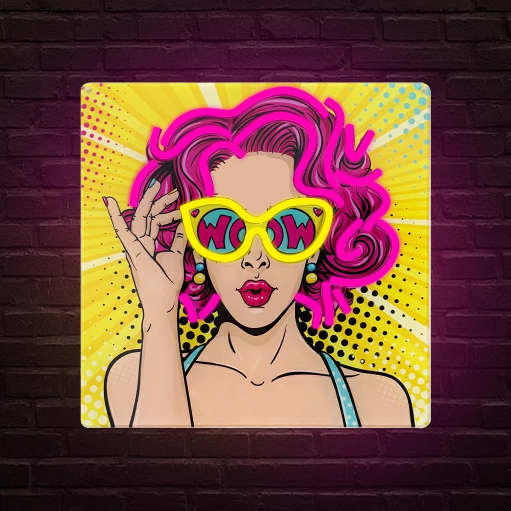 Wow Lady Neon Signs for Wall D - огляд і ціна Lighting Decor Wow