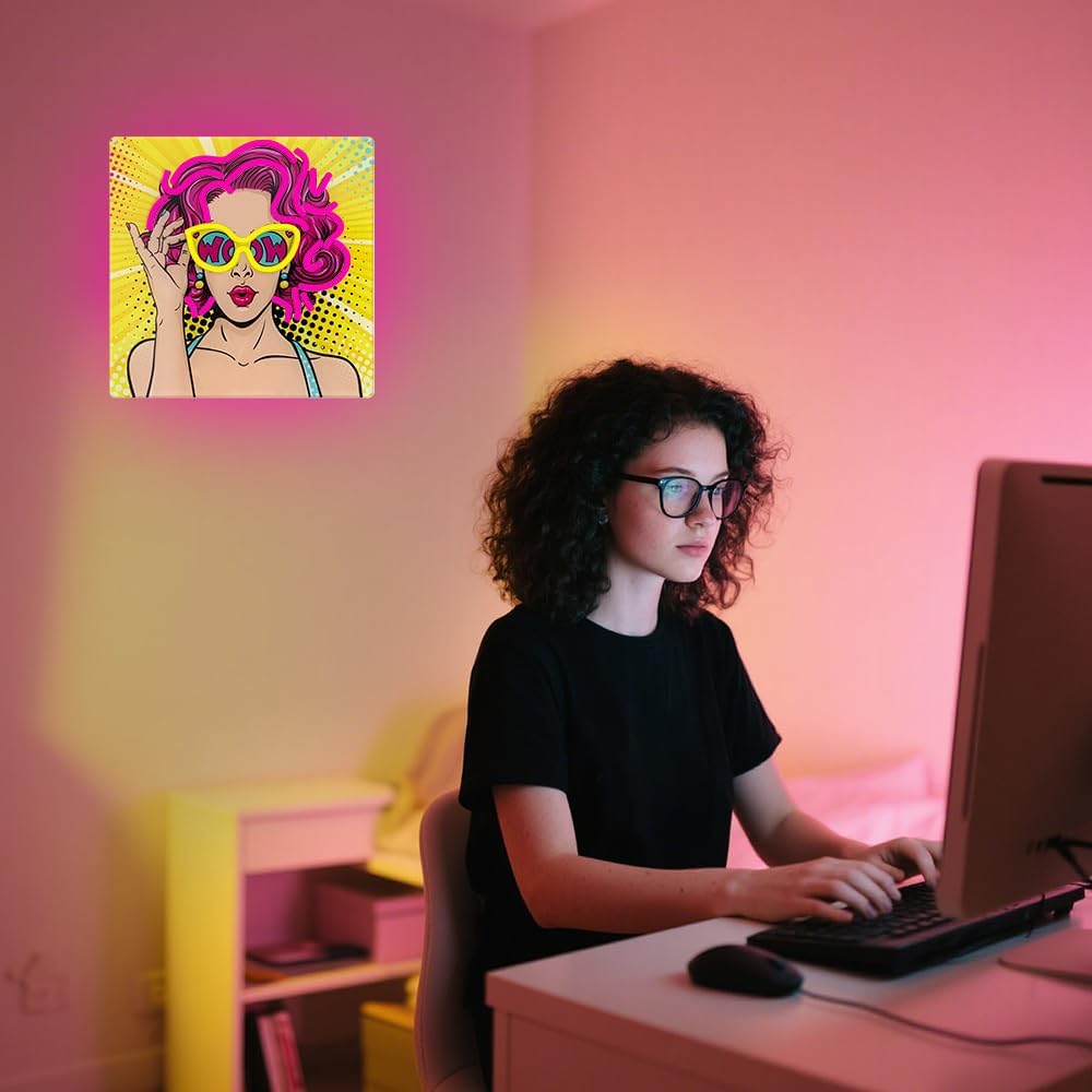 Wow Lady Neon Signs for Wall D - огляд і ціна Lighting Decor Wow