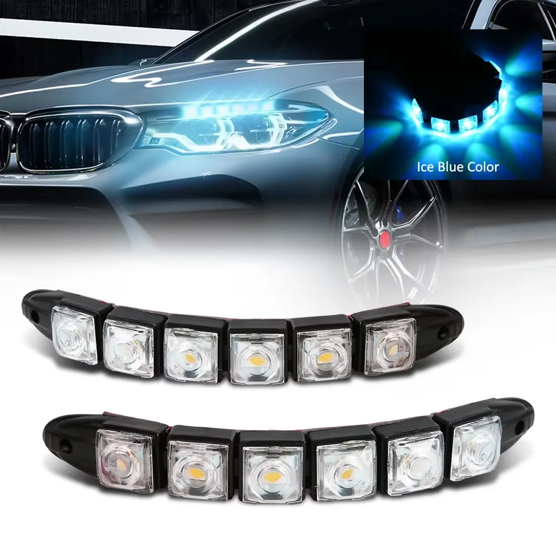 2PCS LED Waterproof DRL Light  - огляд і ціна Ambient Led Strip