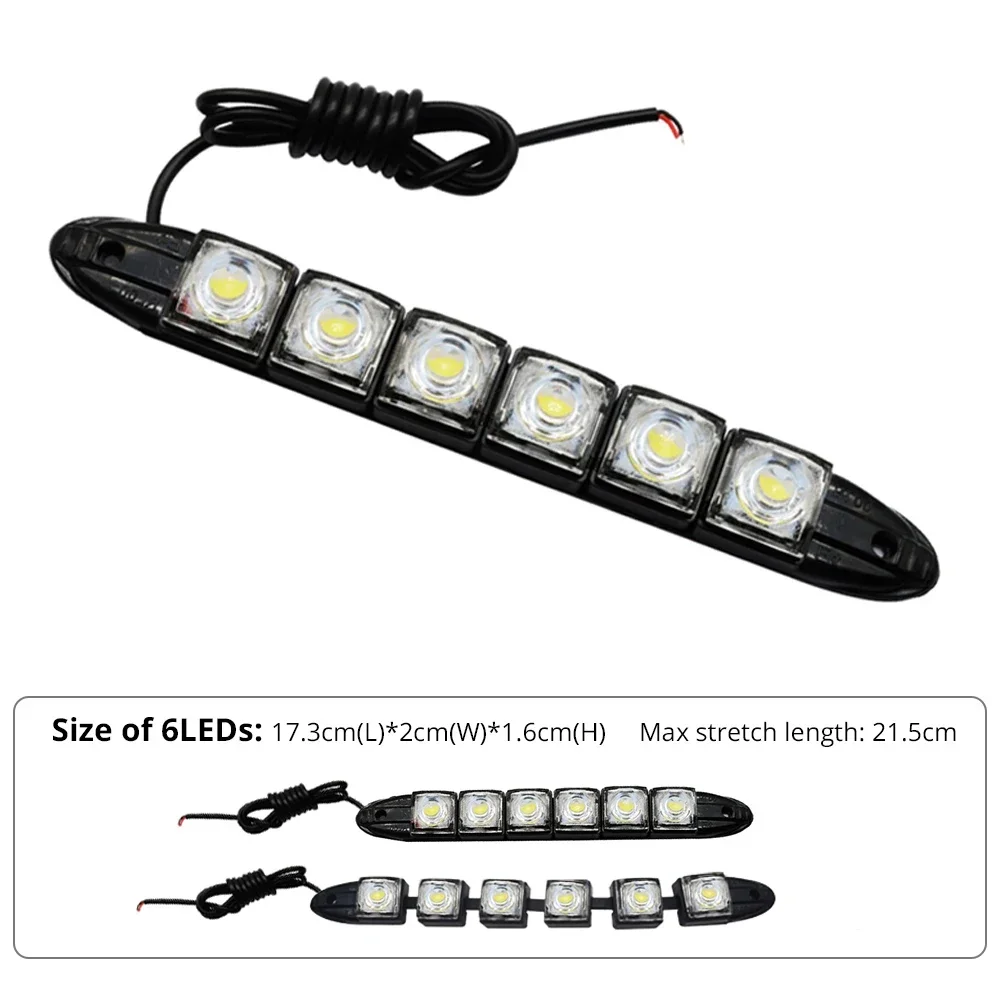 2PCS LED Waterproof DRL Light  - огляд і ціна Ambient Led Strip