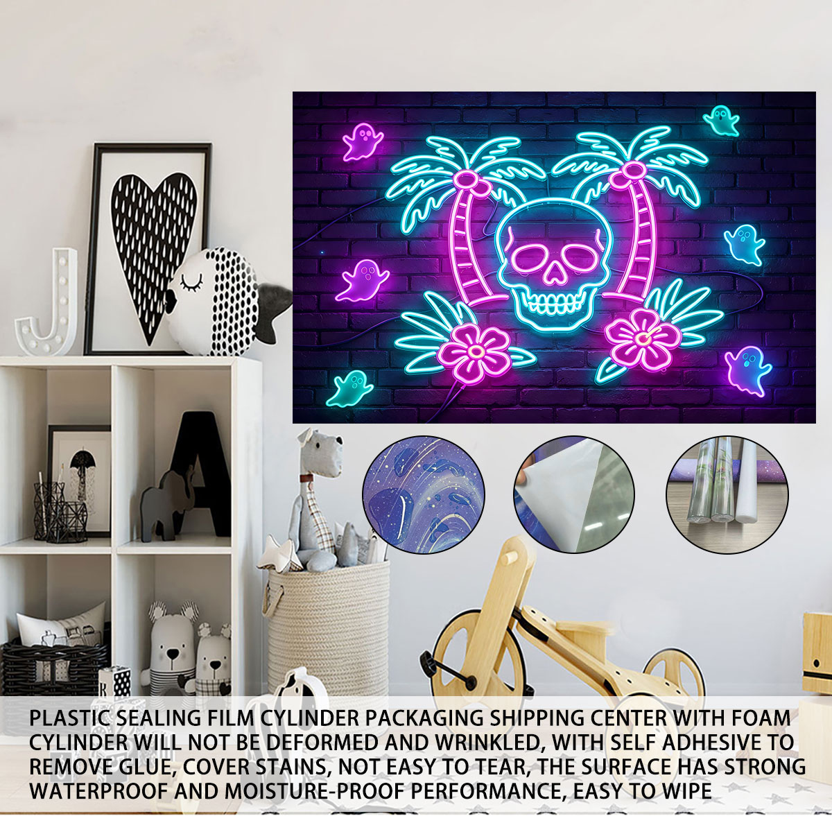 Neon Light Wall Sticker Palm T - огляд і ціна Wall Decor Lighting Tree