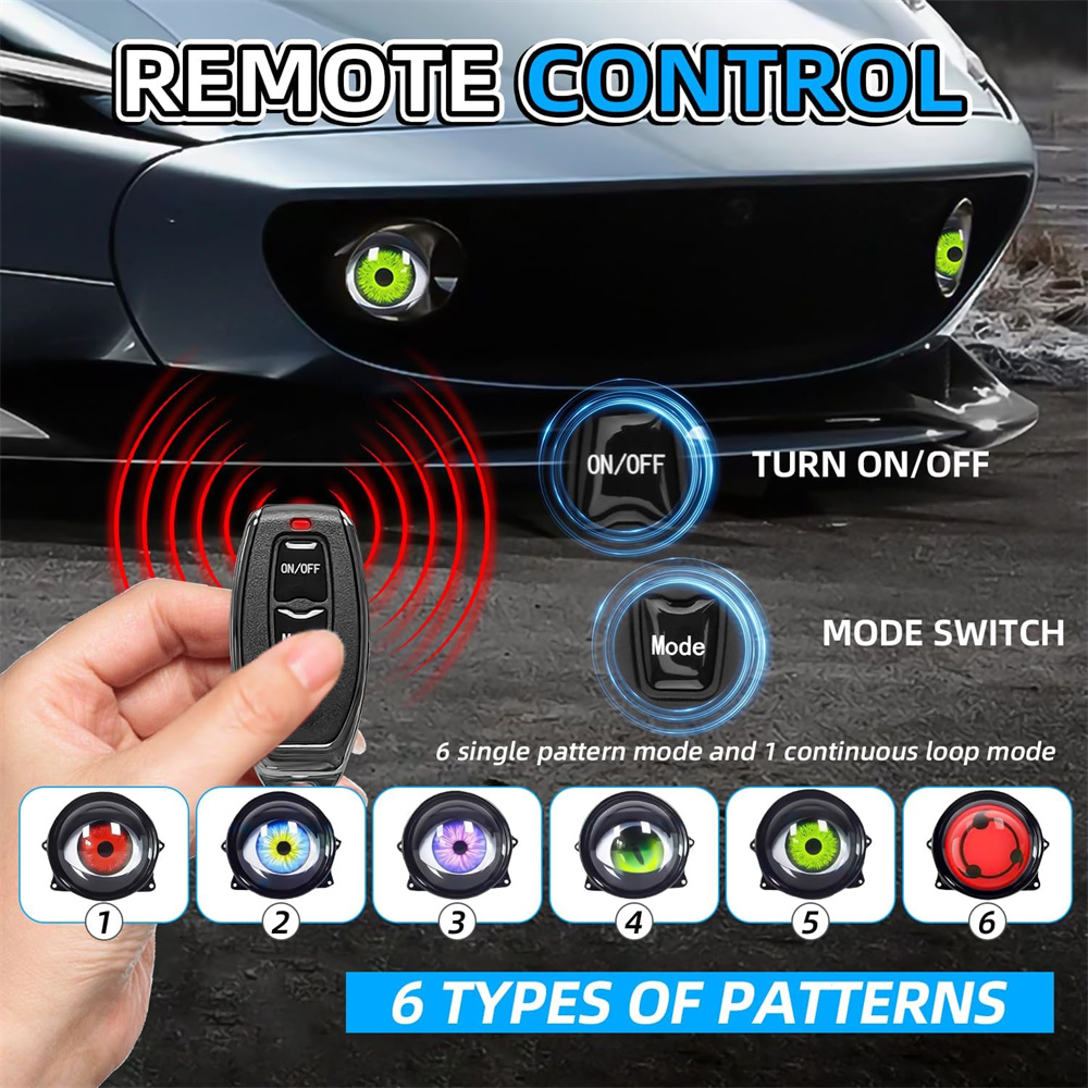  6-Mode Led Dynamic Devil Eye - огляд і ціна Lightings Decoration