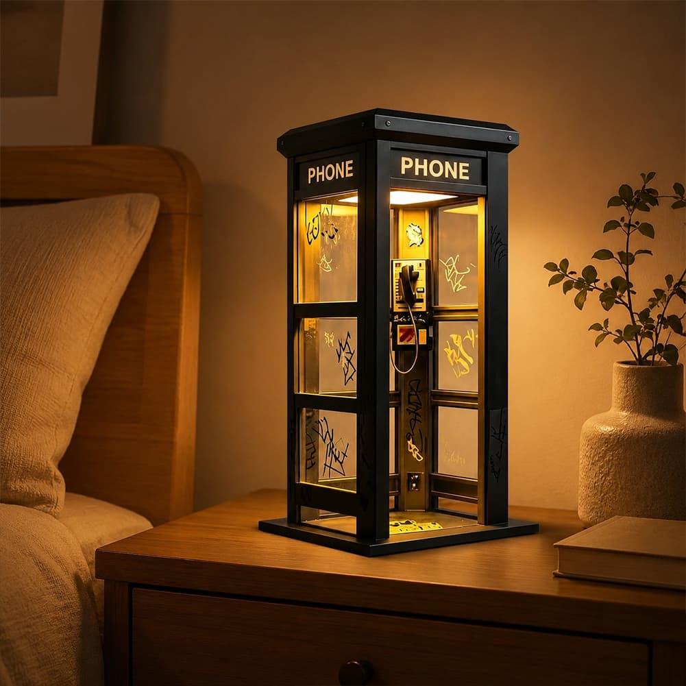Retro Graffiti Phone Booth Tab - огляд і ціна Lighting Decor Bedroom