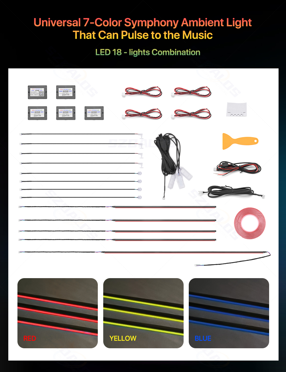 Hot Selling Car Ambient Light  - огляд і ціна Ambient Led Strip