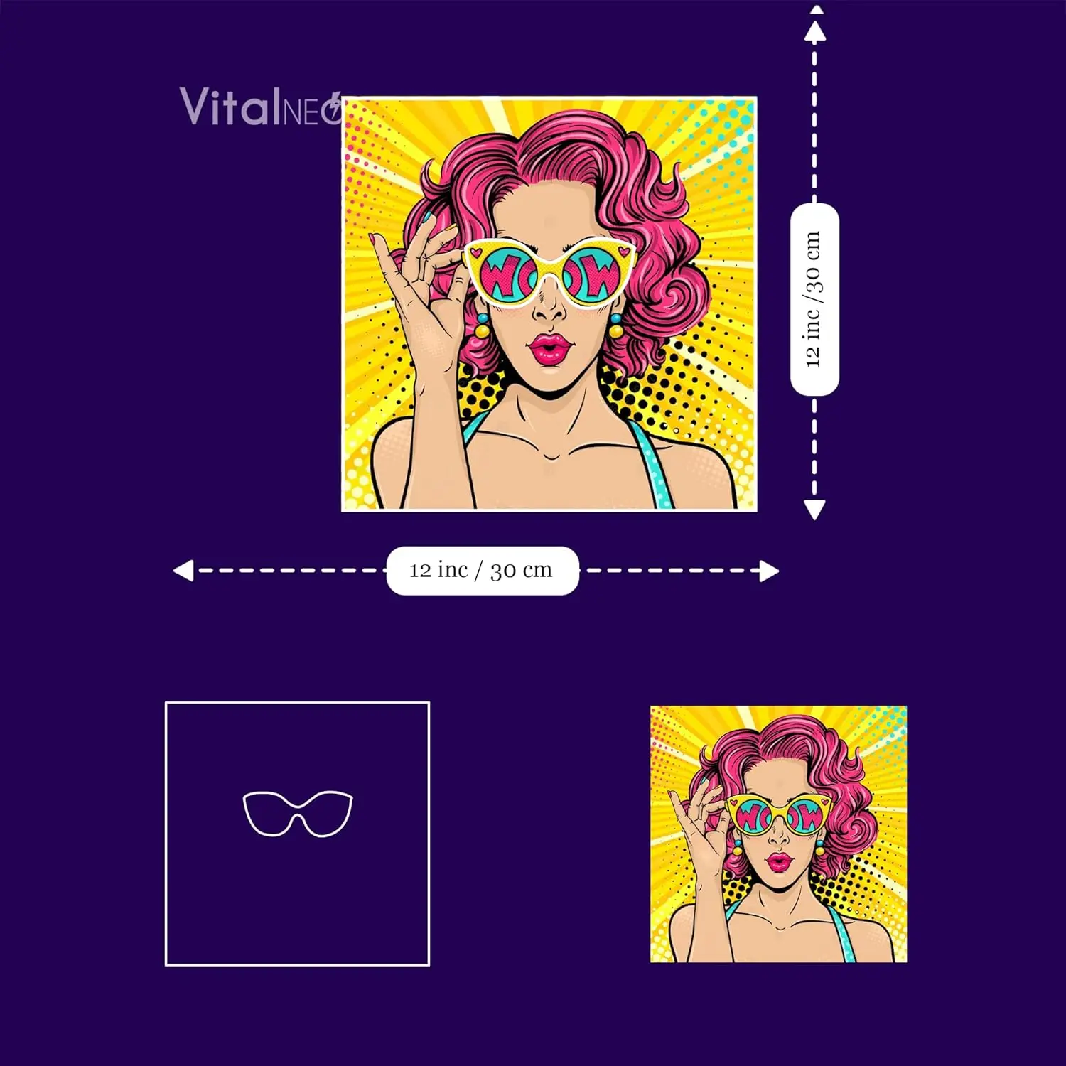 Wow Lady Uv Pop Neon Sign Comi - огляд і ціна Lighting Decor Wow