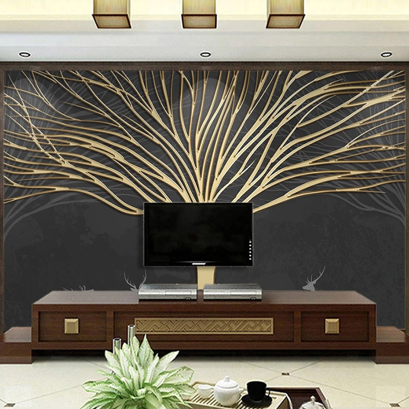 Custom Mural Wallpaper Modern  - огляд і ціна Wall Decor Lighting Tree