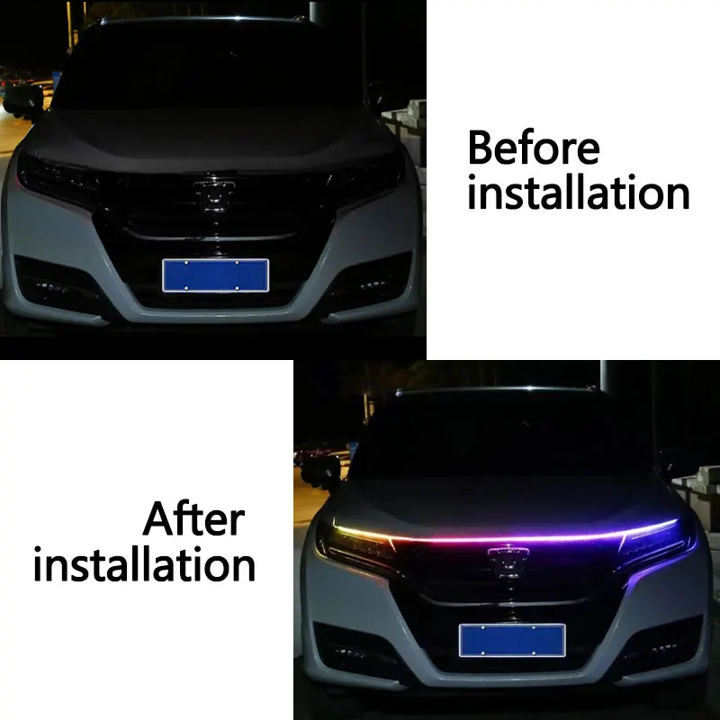 120/150/180cm Car Hood Decorat - огляд і ціна Lighting Bolt Decor
