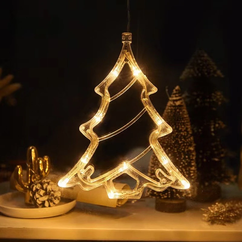 1-20PCS LED Christmas Suction  - огляд і ціна Wall Decor Lighting Tree