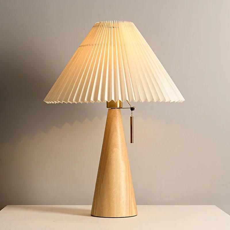 Retro Pleated Table Lamp Nordi - огляд і ціна Lighting Decor Bedroom