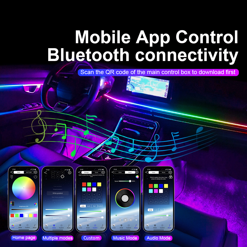 Universal Led Car Ambient Ligh - огляд і ціна Ambient Led Strip